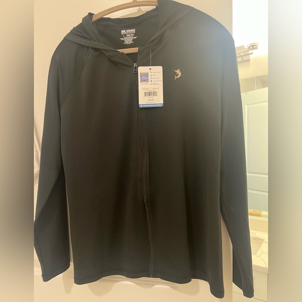 NWT! Black women SPF 50 hood Large